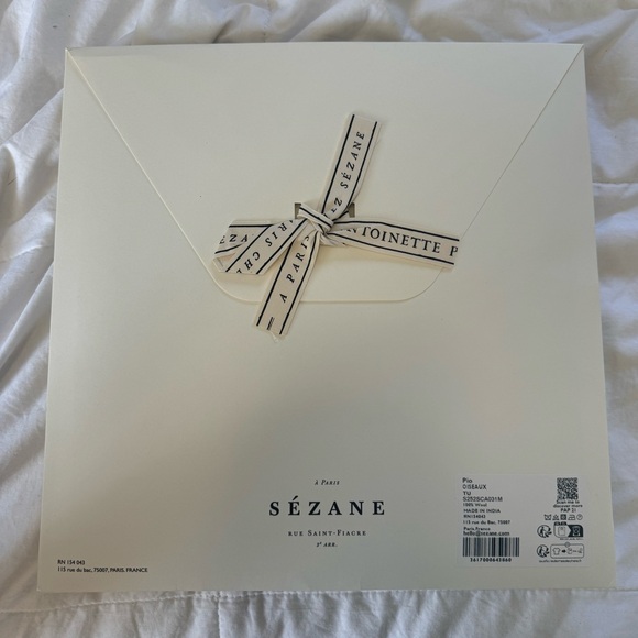 NWT - PIO SCARVE- SÉZANE X ANTOINETTE POISSON Blue Birds Print - Picture 3 of 4